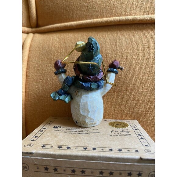 Boyds Bears Carvers Choice 1999 Avery Frostbuns Snowman Ornament Retired - Picture 5 of 7